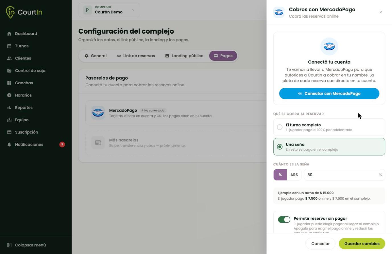 Todo lo que define cómo cobrás, en una pantalla.